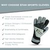 EFAH SPORTS Soccer Goalkeeper Gloves for Kids Boys Children Youth Football Goalie Gloves with Fingersave and Double Wrist Protection Strong Grip Palms (Size 7 Suitable for Size S-M Adult, Grey) view 4