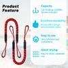 Bungee Dock Line, Mooring Rope, Marine Anchor Line - Accessory for Docking Pontoon Boat, Seadoo, Bass Boat, Jet Ski, Kayak, Watercraft, WaveRunner (Red) 4-5.5FT view 2