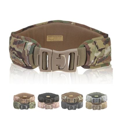 Padded Molle Waist Belt Tactical Combat Belt (Multicam Black)