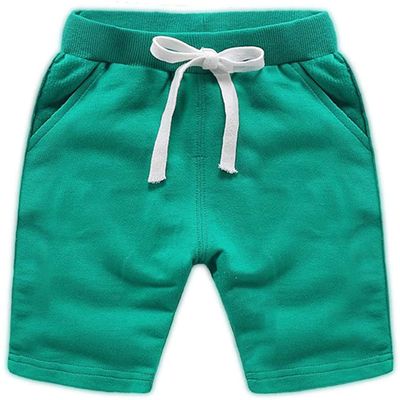 EISHOW Baby Toddler Summer Shorts, Kids Solid Cotton Knee Length Jogger Sport Shorts Casual Elastic Waist Harem Pants