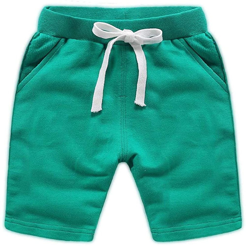 EISHOW Baby Toddler Summer Shorts, Kids Solid Cotton Knee Length Jogger Sport Shorts Casual Elastic Waist Harem Pants