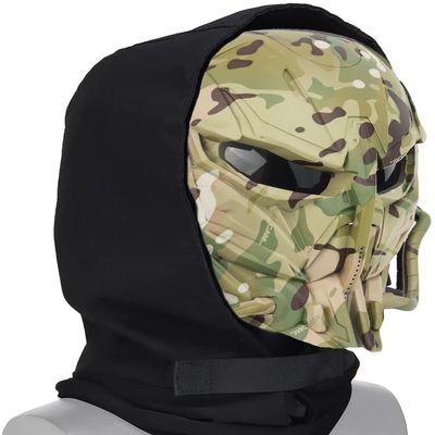 Adjustable Tactical Wild Mask Skull Mask Airsoft Balaclava Mask for Military Outdoor Sports CS Cosplay