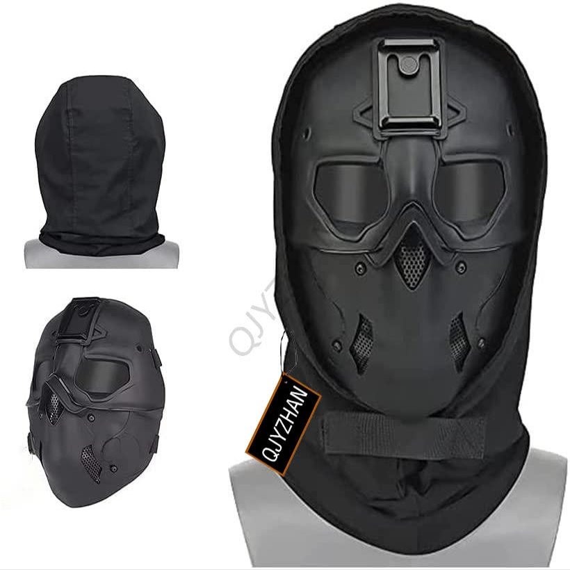 Adjustable Tactical Wild Mask Skull Mask Airsoft Balaclava Mask for Military Outdoor Sports CS Cosplay