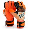 EFAH SPORTS Soccer Goalkeeper Gloves for Kids Boys Children Youth Football Goalie Gloves with Fingersave and Double Wrist Protection Strong Grip Palms (Size 7 Suitable for Size S-M Adult, Orange) view 1