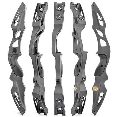 HNZMDY 19 Inch ILF Bow Riser Aluminum Alloy American Hunting Bow Riser Takedown Recurve Bow Handle Right Handed for Archery Bow Targeting