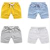 EISHOW Baby Toddler Summer Shorts, Kids Solid Cotton Knee Length Jogger Sport Shorts Casual Elastic Waist Harem Pants view 4
