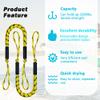 Bungee Dock Line, Mooring Rope, Marine Anchor Line - Accessory for Docking Pontoon, Seadoo, Bass Boat, Jet Ski, Kayak, WaveRunner - 4-5.5FT (Yellow) view 2