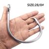 Super Giant Fishing Hook 24/0-28/0 Forged in-line Circle Hooks Shark & Swordfish &Tuna Hook Stainless Steel Big Game Hook Saltwater (Size 28/0-Pack of 2) view 3