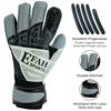 EFAH SPORTS Soccer Goalkeeper Gloves for Kids Boys Children Youth Football Goalie Gloves with Fingersave and Double Wrist Protection Strong Grip Palms (Size 6 Suitable for 13 to 15 Years Old, Grey) view 2