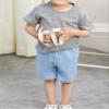 EISHOW Baby Toddler Summer Shorts, Kids Solid Cotton Knee Length Jogger Sport Shorts Casual Elastic Waist Harem Pants view 2