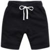 EISHOW Baby Toddler Summer Shorts, Kids Solid Cotton Knee Length Jogger Sport Shorts Casual Elastic Waist Harem Pants Z Black view 1