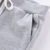 EISHOW Baby Toddler Summer Shorts, Kids Solid Cotton Knee Length Jogger Sport Shorts Casual Elastic Waist Harem Pants view 4