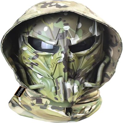 Adjustable Tactical Wild Mask Skull Mask Airsoft Balaclava Mask for Military Outdoor Sports CS Cosplay
