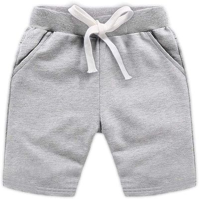 EISHOW Baby Toddler Summer Shorts, Kids Solid Cotton Knee Length Jogger Sport Shorts Casual Elastic Waist Harem Pants