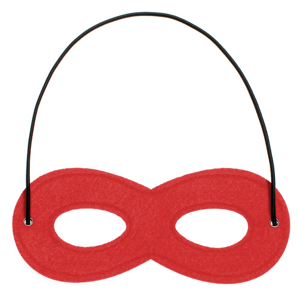 Cute Black Super Hero Eye Masks for Little Boys Kids Party Cosplay Halloween Accessory Red