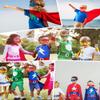 Cute Black Super Hero Eye Masks for Little Boys Kids Party Cosplay Halloween Accessory Red view 2