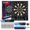WIN.MAX Electronic Dart Board, LED Display Automatic Scoring Dartboard Sets for Adults with 12 Darts 100 Soft Tips, Dart Board Electronic Scoreboard, Power Adapter, Outdoor view 1