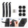 jianfengshop Bike Repair Kit Portable Bicycle Repairing Tools Kit Tire Fixing Kit Bag with Tire Pump Tools Tire Tube Patches Cycling Tool Set view 2