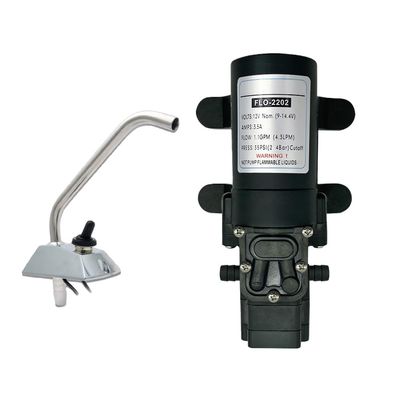 Water Pump, 12V Pump DC Self-Priming Water Pump High Pressure Self-Priming Caravan for Camper Marine Boat Lawn