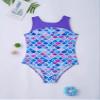 CHICTRY Kids Girls Floral Printed Cutout Back One Piece Gymnastics Leotard Ballet/Swim Shirts Fish Scales 14 Years view 4