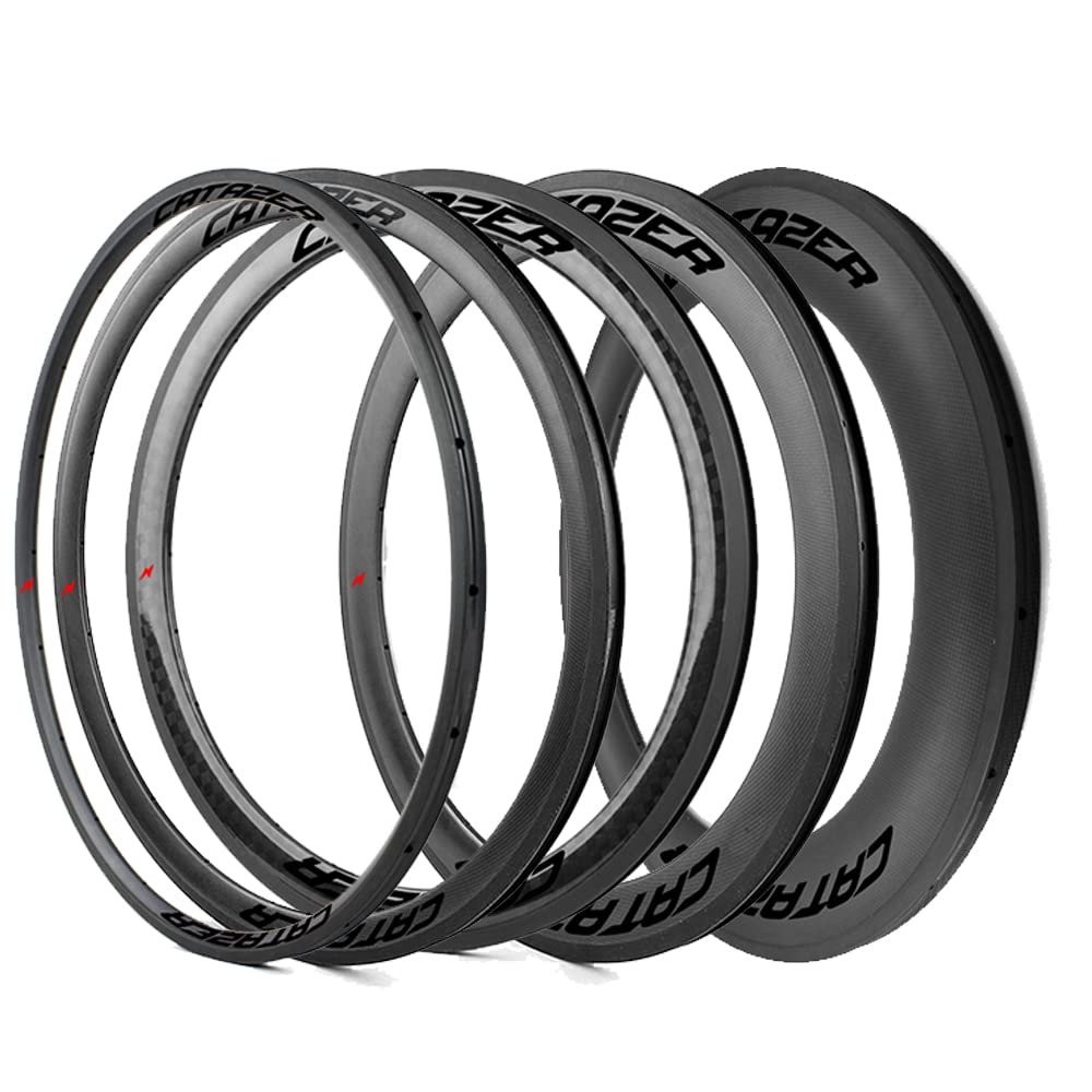 700C 23mm Width 24/28/50/60/88mmTubular/Clincher Road Bike Carbon Rim UD/3K/12K Lightweight Toray T800/T700 Rim Brake or Disc Brake
