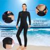 Wet Suits for Women Men Full Body 3MM Neoprene Wetsuit Diving Suit in Cold Water, Long Sleeves Front Zip Scuba Wetsuits One Piece Thermal Swimsuit for Surfing Snorkeling Kayaking Swimming Canoeing view 4