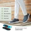 OrthoComfoot Men's Orthopedic Canvas Slip-On, Plantar Fasciitis Flat Feet Heel Pain Relief Loafers, Cushioned Walking Shoes for Shop Black Grey Size 10.5 view 4