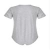ACSUSS Men's Short Sleeve Undershirt Press Button Crotch Shirt Bodysuit Round Neck Leotard Tops Light Grey 3X-Large view 4