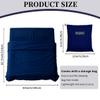 MongByYa Sleeping Bag Liner Lightweight Compact Sleeping Bag Sack Portable Clean Travel Sheet Camping Sleep Sheet for Backpacking Hotel Hiking (Navy Blue, 82.7" X 63) view 3