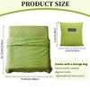 MongByYa Sleeping Bag Liner Lightweight Compact Sleeping Bag Sack Portable Clean Travel Sheet Camping Sleep Sheet for Backpacking Hotel Hiking (Field Green, 82.7 X 70.9) view 3