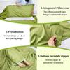MongByYa Sleeping Bag Liner Lightweight Compact Sleeping Bag Sack Portable Clean Travel Sheet Camping Sleep Sheet for Backpacking Hotel Hiking (Field Green, 82.7 X 70.9) view 4