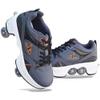 Double-Row Deform Wheel Automatic Walking Shoes Invisible Deformation Roller Skate 2 in 1 Removable Pulley Skates Adult Children's Unisex Skating Shoes Recreation Sneakers view 1