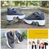 Double-Row Deform Wheel Automatic Walking Shoes Invisible Deformation Roller Skate 2 in 1 Removable Pulley Skates Adult Children's Unisex Skating Shoes Recreation Sneakers view 4