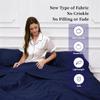 MongByYa Sleeping Bag Liner Lightweight Compact Sleeping Bag Sack Portable Clean Travel Sheet Camping Sleep Sheet for Backpacking Hotel Hiking (Navy Blue, 82.7'' X 45.3'') view 2