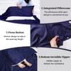 MongByYa Sleeping Bag Liner Lightweight Compact Sleeping Bag Sack Portable Clean Travel Sheet Camping Sleep Sheet for Backpacking Hotel Hiking (Navy Blue, 82.7 X 70.9) view 4
