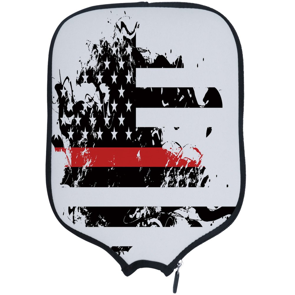 DUNHUANG American Flag Padded Pickleballs Protection Paddles Cover Personalized Cover Paddles Case Rackets Cover Holder Sleeve Case Protector, Fits Most Paddles, Rackets,027