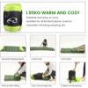 Portable Outdoor Winter Sleeping Bag for Camping Backpacking Hiking Green Color Temp Range Winter, Fall, Spring, Summer Season (5F50F) Left Zipper 4.2 Pound view 4