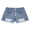 Alvivi Toddler Baby Girls Ripped Denim Shorts Button-up Distressed Jeans Short Pants Summer Bottoms Blue 2-3 Years view 1