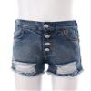 Alvivi Toddler Baby Girls Ripped Denim Shorts Button-up Distressed Jeans Short Pants Summer Bottoms Blue 2-3 Years view 3