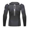 Red Plume Men's Compression Sports Shirt Cool Lightning Running Long Sleeve Tee Gray view 2