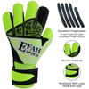 EFAH SPORTS Soccer Goalkeeper Gloves for Kids Boys Children Youth Football Goalie Gloves with Fingersave and Double Wrist Protection Strong Grip Palms view 2