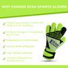 EFAH SPORTS Soccer Goalkeeper Gloves for Kids Boys Children Youth Football Goalie Gloves with Fingersave and Double Wrist Protection Strong Grip Palms view 4