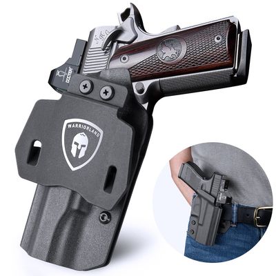 1911 Holster, OWB Kydex Holster Optional: 1911 5" No Rail, Including: Colt/Kimber/Springfield/S&W/Ruger/Taurus/Rock Island/Tisas/RIA/GSG/Mauser and More 1911 Pistols, Adj. Cant, Right Hand