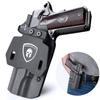 1911 Holster, OWB Kydex Holster Optional: 1911 5" No Rail, Including: Colt/Kimber/Springfield/S&W/Ruger/Taurus/Rock Island/Tisas/RIA/GSG/Mauser and More 1911 Pistols, Adj. Cant, Right Hand view 1