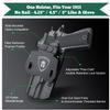 1911 Holster, OWB Kydex Holster Optional: 1911 5" No Rail, Including: Colt/Kimber/Springfield/S&W/Ruger/Taurus/Rock Island/Tisas/RIA/GSG/Mauser and More 1911 Pistols, Adj. Cant, Right Hand view 2