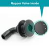 Marine Bilge Pump Hose 3/4 Inch Plumbing Kit, 5 FT Long, 90 degree Black Elbow Thru Hull Scupper Flapper Valve, Stainless Steel Clamps view 2