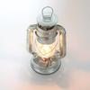 Rayo Race Kerosene Outdoor Lantern - 7.5 Inch Hurricane Lamp for Camping or Home Patio Use, Silver Painted view 3