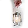 Rayo Race Kerosene Outdoor Lantern - 7.5 Inch Hurricane Lamp for Camping or Home Patio Use, Silver Painted view 4