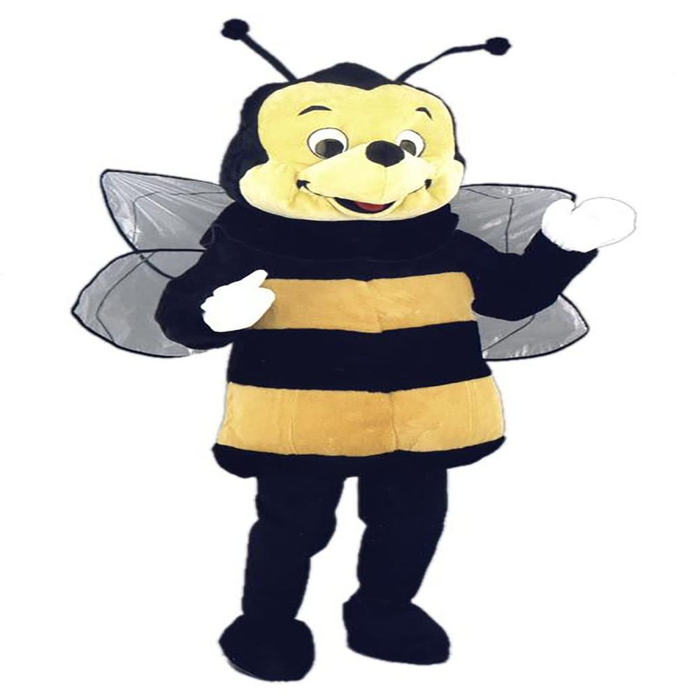 FurryWu Studio New Bee Fly Mascot Costume Adult Size Mascotte Mascota Carnival Party Cosply Costume Fancy Dress Suit