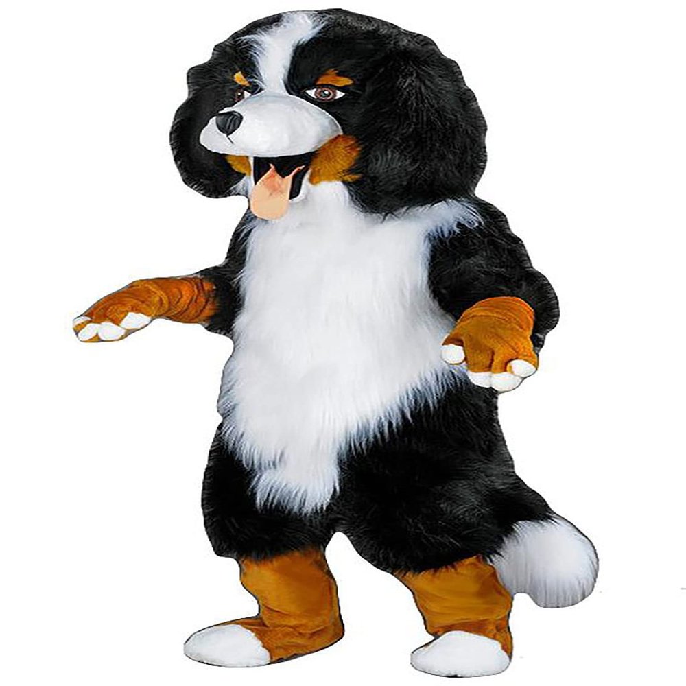 FurryWu Studio New Bernese Mountain Dog Mascot Costume Adult Size Mascotte Mascota Carnival Party Cosply Costume Fancy Dress Suit